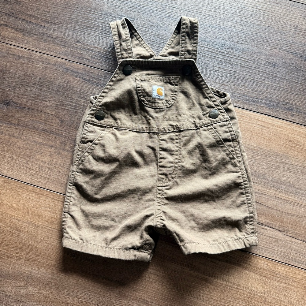 Carhartt Bib Overall Shorts Size 9 Months